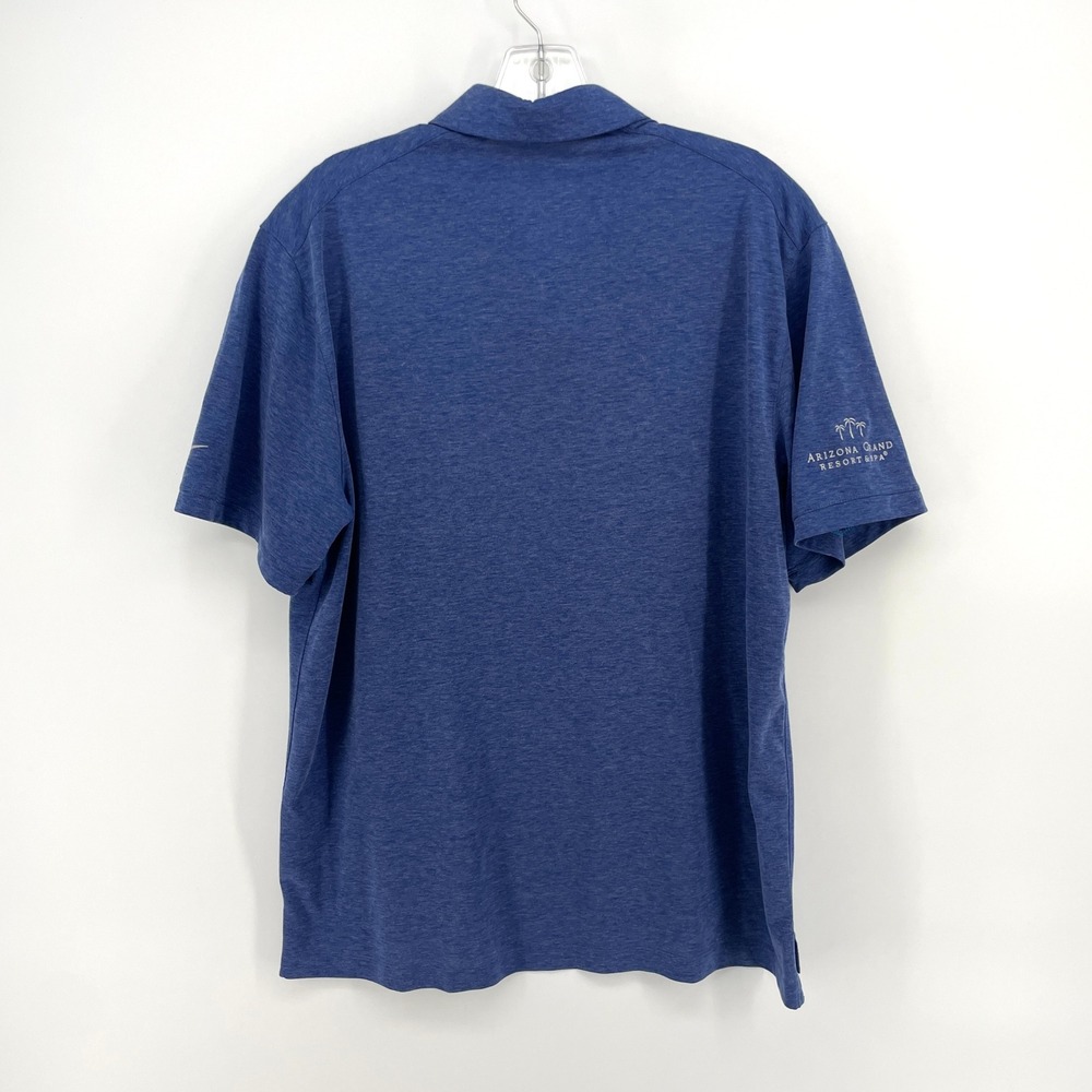 Nike‎ Golf UV Performance Polo Shirt Mens Large Blue Arizona Grand Resort Logo - Picture 5 of 9